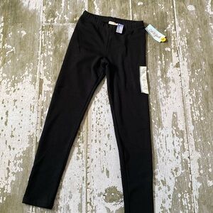 A pair of black soft pants